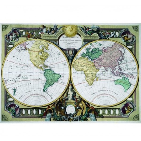 Mapa Świata (1000el.) - Sklep Art Puzzle